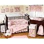 JoJo Designs 9-Piece Baby Crib Bedding Set - Pink and Khaki Camo Military Camouflage Army