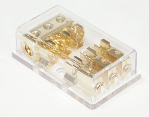 Raptor GFDB3-AGU 3P-AGU Fused Distribution Block (Gold)