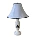 Windowpane Blue Table Lamp and Shade