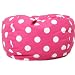 Comfort Research Classic Bean Bag Chair, Candy Pink Polka Dot