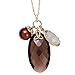 14K Yellow Gold Smoky-Quartz, Praseolite-Quartz, title=