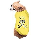Bekey Unique R King Style Pet Dog Cat Pets Costumes For Small And Medium Dogs And Cats Yellow Size S