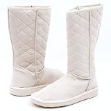 Bamboo Franky07 Mid-Calf Boots 8.5 Beige