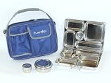 PlanetBox Lunchbox - Blue Carry Bag with Sports Balls Magnets - Eco-Friendly Lunchbox