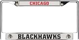 Chicago Blackhawks Chrome License Plate Frame