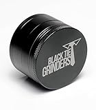 Black Tie Grinder 2.5 Inch Herb Grinder 4-piece Aluminum- Premium Packaging and Design- The Ultimate Herb Grinder, Tobacco Grinder, & Spice Grinder