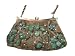 10080 Beaded Handmade Hobo Bag purse Olive Green