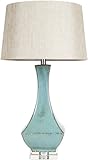 Surya LMP-1004 Table Lamp, 30 by 16 by 16-Inch, Turquoise Reactive Glaze