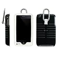 Macally Leather Case with Carabiner Clip for iPhone 3G - White