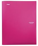 Five Star Advance Stay-Put Folder, Pink (72105)