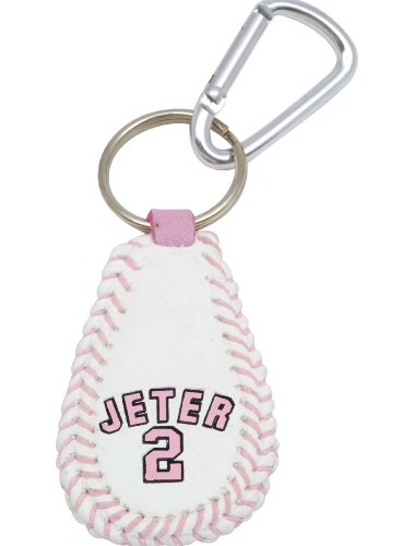 MLB Derek Jeter Pink Baseball Keychain