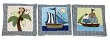 NoJo Ahoy Mate 3 Piece Wall Hanging Set
