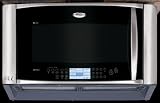 Whirlpool Gold Series GH7208XRS 30 Velos Speedcook Over-the-Range Microwave Oven with True Convection Oven & Steamer: Stainless Steel