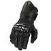 ICON Merc Long Stealth Leather Motorcycle Gloves - Free Shipping - Carbon Fiber - New...