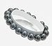Lot of 10 Men's Magnetic Hematite Round Bead Bracelets - 7.5