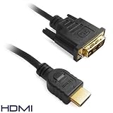 Premium High Resolution 10FT / 3m 24K GOLD HDMI TO DVI M/M CABLE FOR HDTV PLASMA DVD