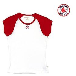 Boston Red Sox MLB Girls "Mini-Star" Top (Dark Red)