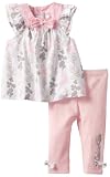Calvin Klein Baby-girls Newborn Printed Tunic with Leggings