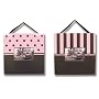 BROWN/PINK STRIPED & DOT FRAME SET