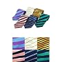 Silk Neckties, Collection of Six Striped 100% Pure Silk Neckties
