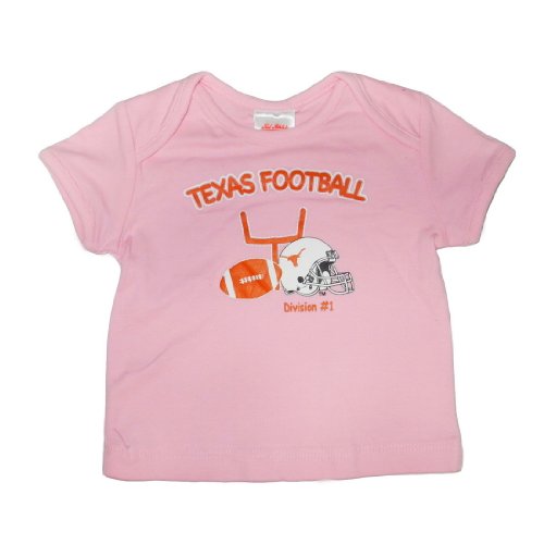 Infant / Baby NCAA Texas Longhorns My First Tee T-Shirt - Pink (Size: 18)