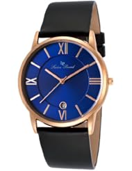 Lucien Piccard Unisex LP-10608-RG-03 Moiry Analog Display Swiss Quartz Black Watch