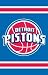 Detroit Pistons Applique Banner Flag