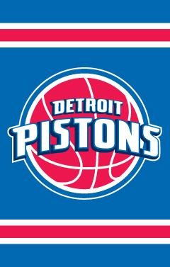 Detroit Pistons Applique Banner Flag
