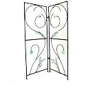 Decorative Room Divider Recycled Metal & Glass (54 in) from Africa - Bamboula #FURGPW156T