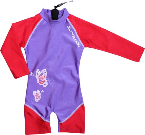 Zunblock Kinder UV-Schutzkleidung Sunsuit Long Sleeve Butterfly, lilla/red, 122/128 Preisvergleich