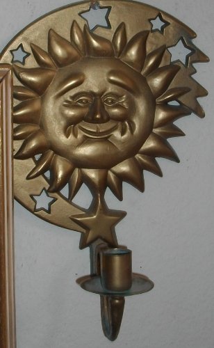 Celestial Sun Sconce Candle Holder