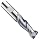 Niagara Cutter A208 High-Speed Steel End Mill, Aluminum Cutting, High Helix, TiCN Coated, 2 Flutes, Square End