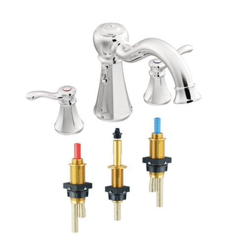 Moen T932-4992 Vestige Two-Handle High Arc Roman Tub Faucet with Valve, Chrome