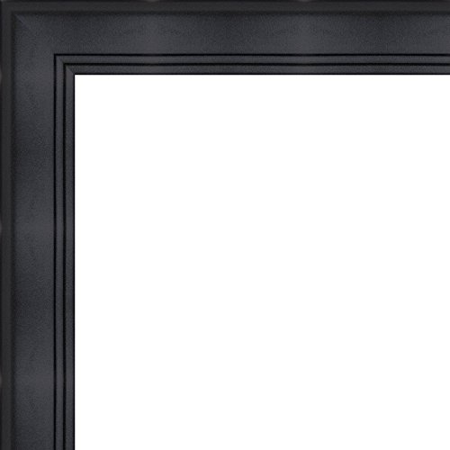 11x14 - 11 x 14 Contemporary Black Solid Wood Frame with UV Framer's Acrylic & Foam Board Backing - Great For a Photo, Poster, Painting, Document, or Mirror