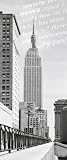 Eurographics DH-DT2025 Deco Home Raumteiler Nyc, Empire State Building / Schiebevorhang / 100 x 240 cm, lichtdurchl&auml;ssig