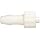 Value Plastics MTLL250-1 White Nylon Tube Fitting, Male Luer with Integral Lock Ring to 200 Series Barbed Coupler, 3/16" (4.8 mm) Tube ID (Pack of 25)
