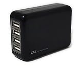 ZAZ��4�ݡ��� USB���Ŵ� AC�����ץ��� ���ޥ� iPad ����¾���֥�å��б���DC5.0V 2.1A���� �֥�å�