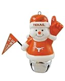 Champion Treasures NCAA Texas Longhorns Snowman Bell Ornament