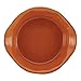 Rachael Ray Cucina Stoneware 1.5-Quart Round Baker, Pumpkin Orange