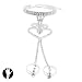 SG PARIS BIJOUX DE CORPS PARURE DE MAIN CRISTAL/VERRE FEMME TRANSPARENT/CRISTAL
