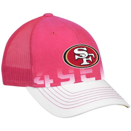 San Fransisco 49ers Breast Cancer Awareness Mesh Back Adjustable Women / Ladies Cap