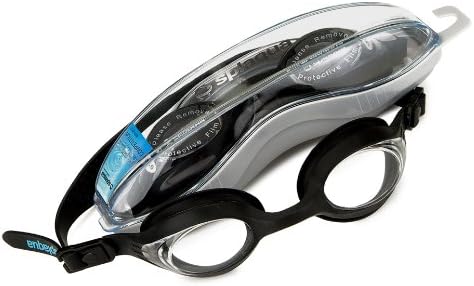 Splaqua Black Original Swim Goggle with Prescription Lens All Diopters (-7.5)