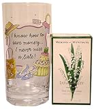 Woods Of Windsor Lily Of The Valley Single Soap Bar In Diva Drinking Glass