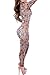 Women's Turtleneck Long Sleeves Printed The Thai Tribal Jumpsuit, Medium