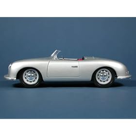 1948 Porsche No. 1 Type 356 Roadster diecast model car 1:18 scale die cast by Maisto - Silver