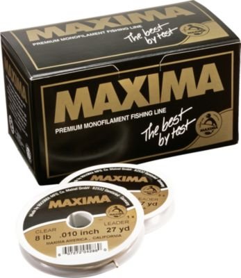 Maxima Fishing Line Leader Tying Kits, Clear, 1-25-Pound