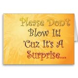 Surprise Birthday Party Invite for HIM Greeting Card