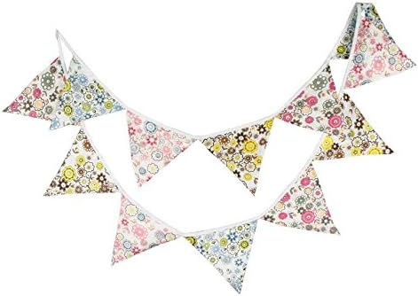 FlorDecor Cotton String Flag Children Room Decoration Personalized Photo Background Garden Layout Triangle Flags Banner