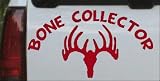 8in X 4.5in Red -- Hunting Bone Collector Hunting And Fishing Car Window Wall Laptop Decal Sticker