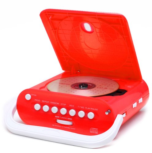 Duronic RCD025R Portable Red CD Player  AM/FM 